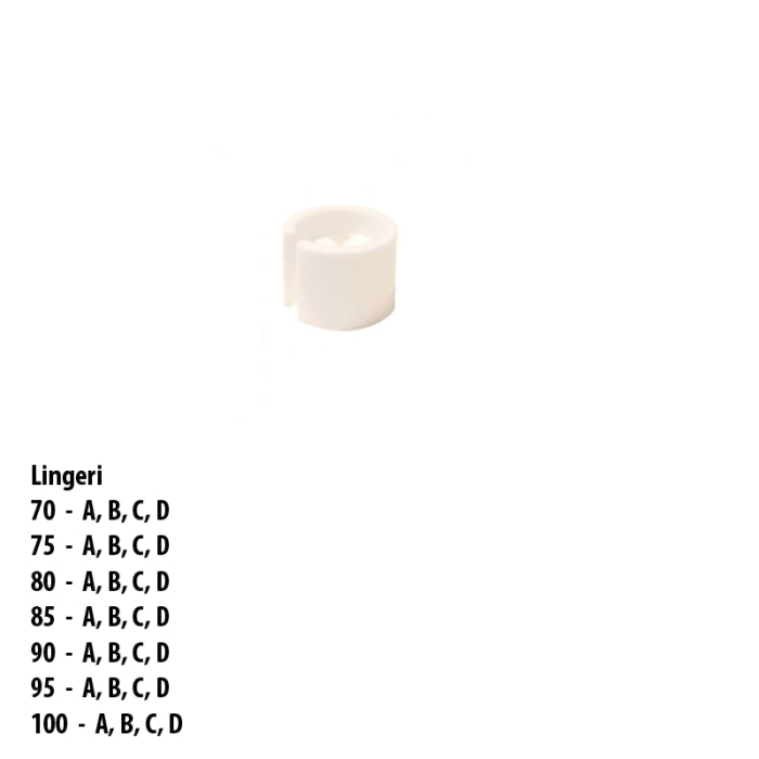Mini tabs with lingerie sizes. 100 identical pcs per bag. Choose sizes