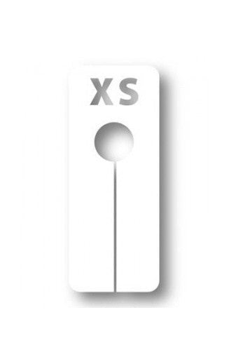 Long white size divider, size XS