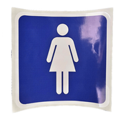 Pictogram Women's Toilet Blue/White
