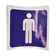 Pictogram Men's Toilet Blue/White