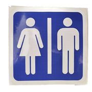 Pictogram Women/Men Toilet Blue/White
