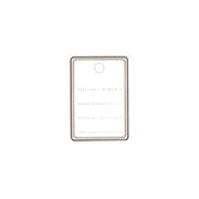 Textile label 2.7 x 3.8 cm. 1,000 pcs.