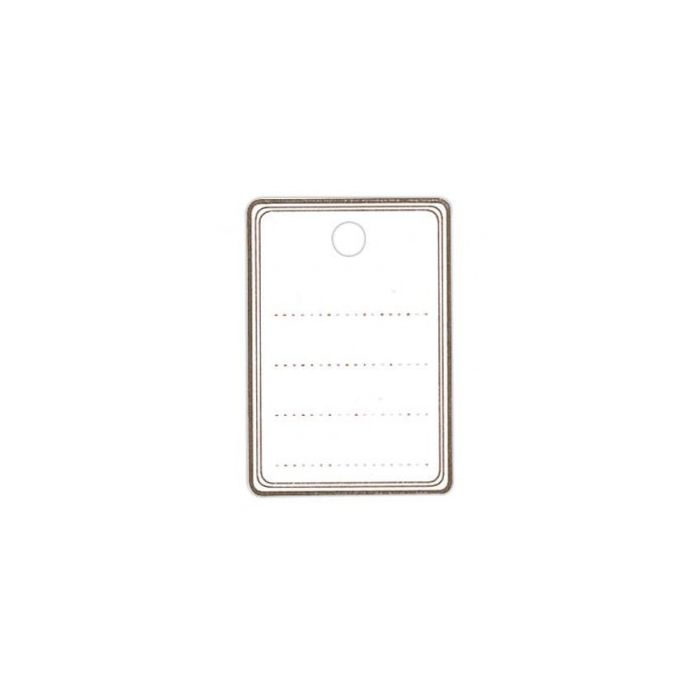 Textile label 2.7 x 3.8 cm. 1,000 pcs.