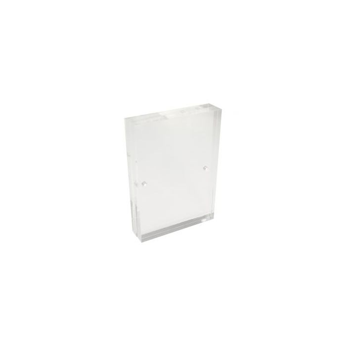 Magnetic sign holder, A7, W 7.5 x D 2 x H 10.5 cm, clear acrylic