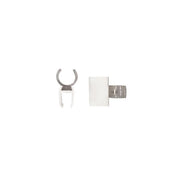 Sign clips. Plastic. White/clear for plastic frames