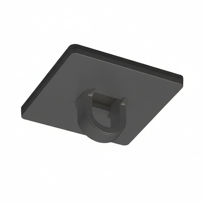 Mobilknop, selvklæbende i sort