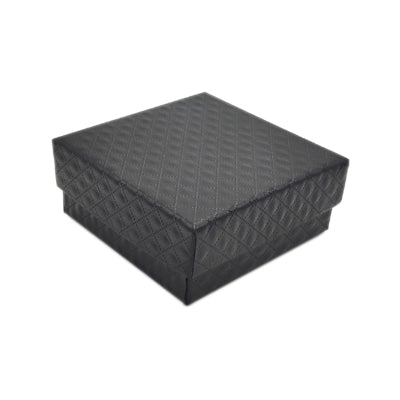 Jewelry box. Black. 7.5 x 7.5 x H3.5 - 20 pcs. Price shown per pc.