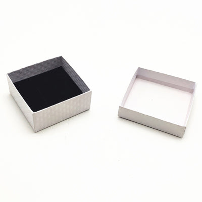 Jewelry box. White. 7.5 x 7.5 x H3.5 - 20 pcs. Price shown per pc.