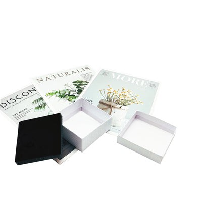 Jewelry box. White. 7.5 x 7.5 x H3.5 - 20 pcs. Price shown per pc.