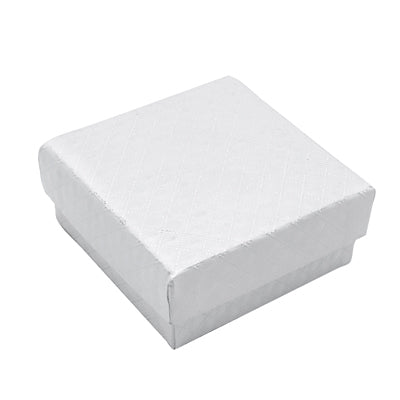 Jewelry box. White. 7.5 x 7.5 x H3.5 - 20 pcs. Price shown per pc.