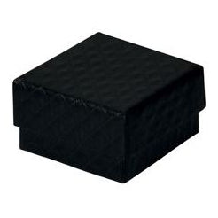 Jewelry box. Black. 5 x 5 x H 3 cm. - 20 pcs. Price shown per pc.