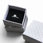 Jewelry box. White. 5 x 5 x H 3 cm. - 20 pcs. Price shown per pc.