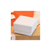 Jewelry box. White. 5 x 5 x H 3 cm. - 20 pcs. Price shown per pc.
