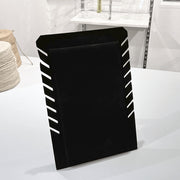 Halssmykkedisplay. 8 kæder. 19 x H28 cm. Sort Flock