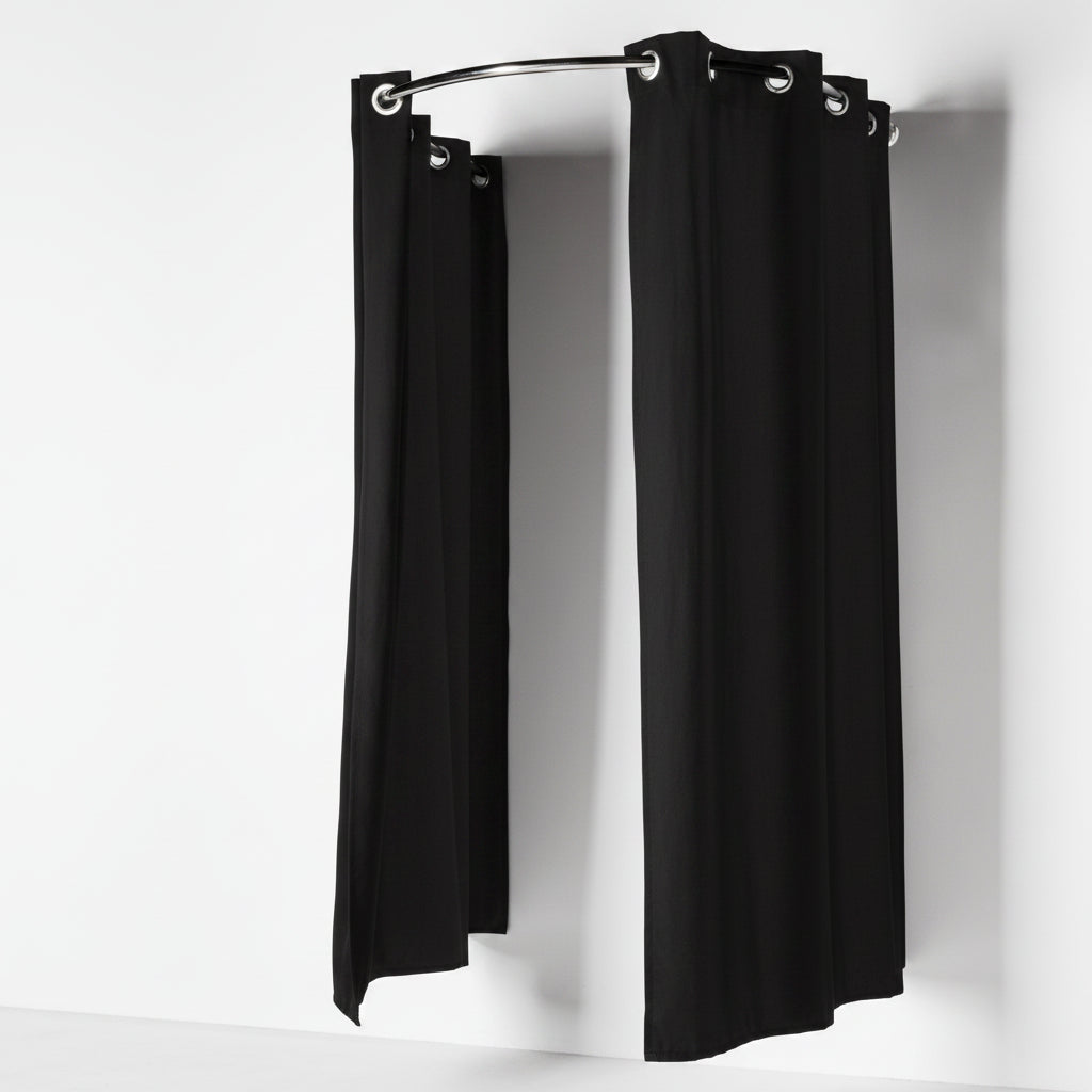 Curtain rod, Half circle. Chrome
