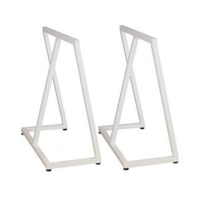 Table legs/stands in white. Set of 2 pcs. 63 x 32 H 70 cm.