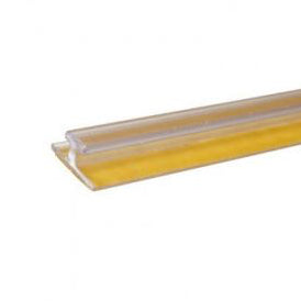 Klar vareskubber bagkant med tape, 1 meter