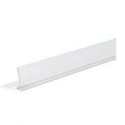 Hvid vareskubber forkant med klar front og tape