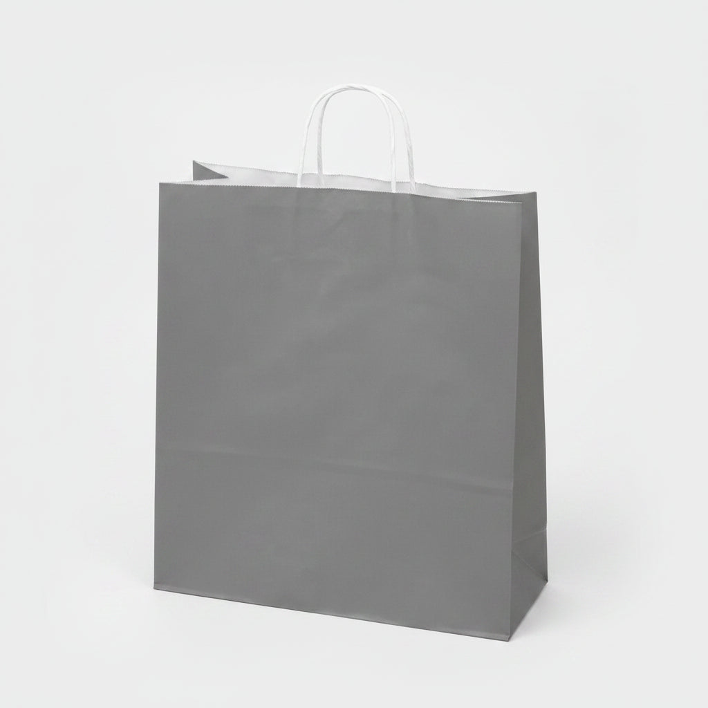 Gray paper bag H44 cm - 50 pcs.