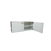 Underskabe med 2 låger. Hvid. 120 cm. Samlet.