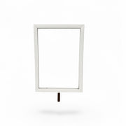 Sign frame, A5, metal, white