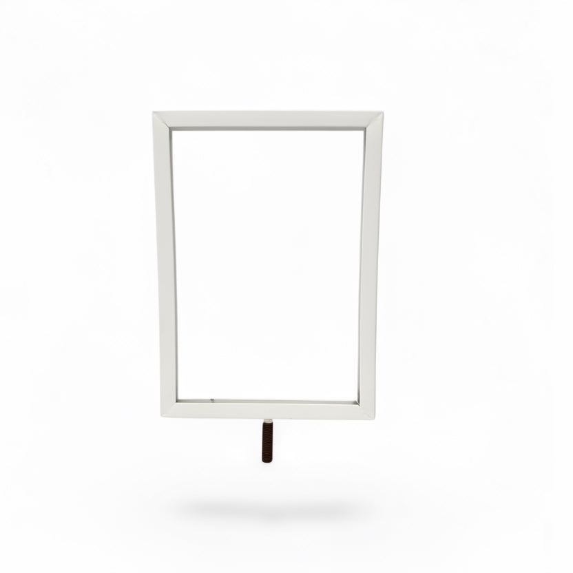 Sign frame, A5, metal, white