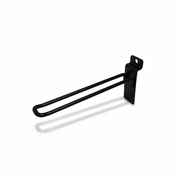 Euro hook for panel, black, 15 cm