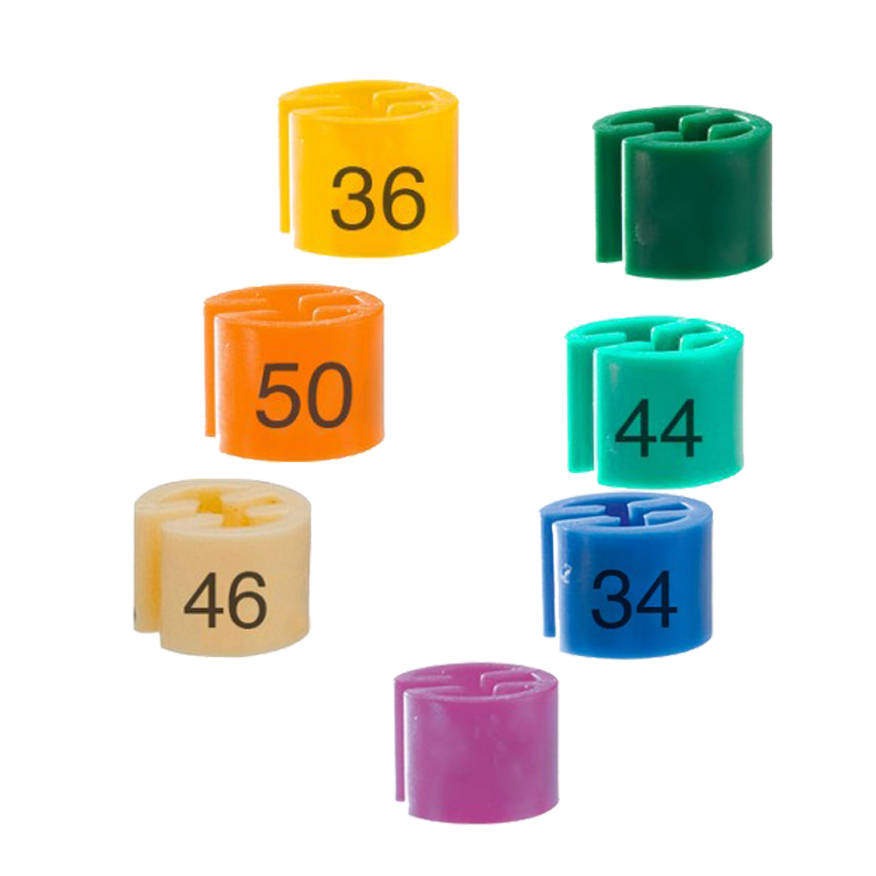 Hanger markers, see sizes and colors - 25 identical per bag