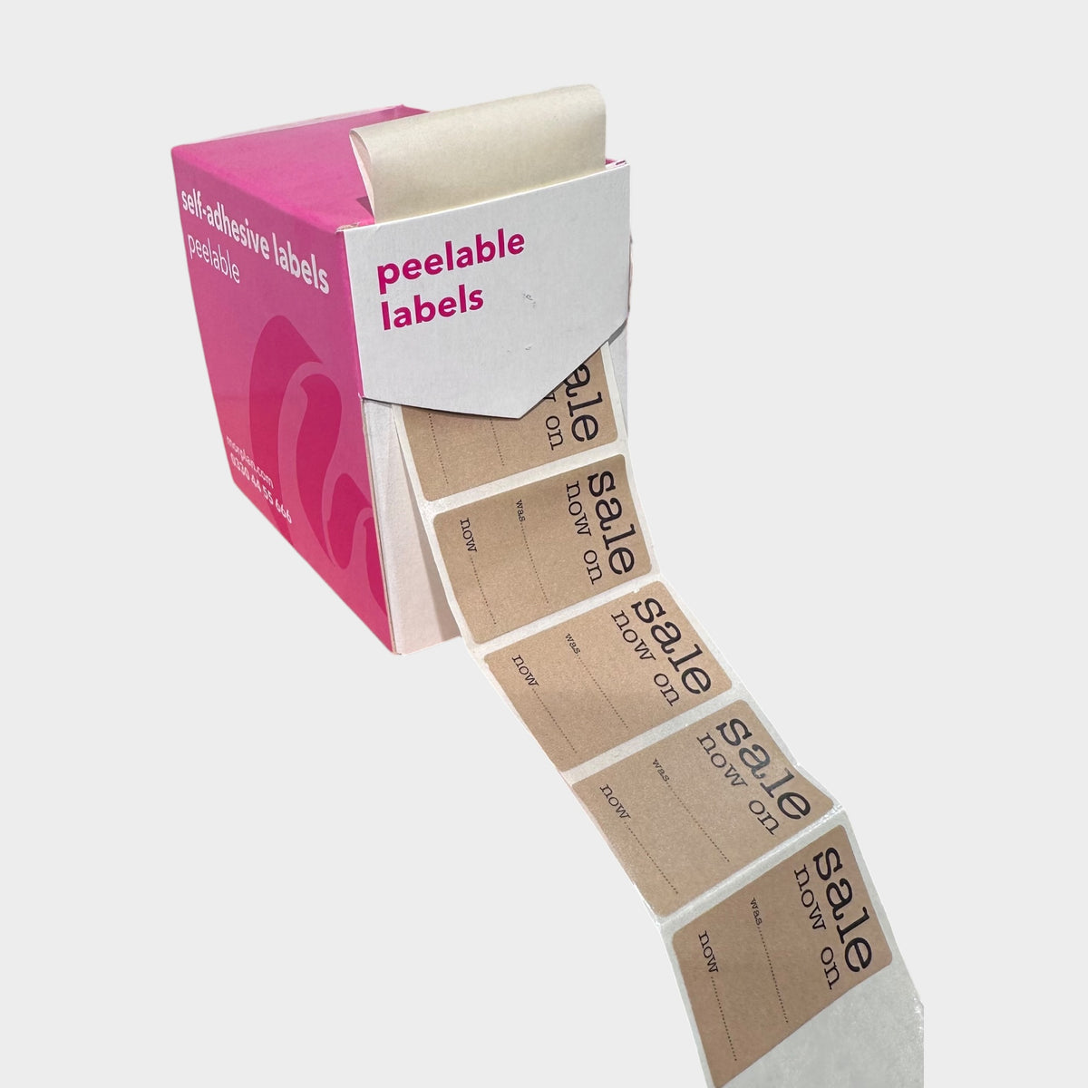 Labels, Sale now on, 2.5 x H4.4 cm, roll of 500 pcs.