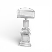 Clear Grip sign holder, small, with narrow holder, clear acrylic