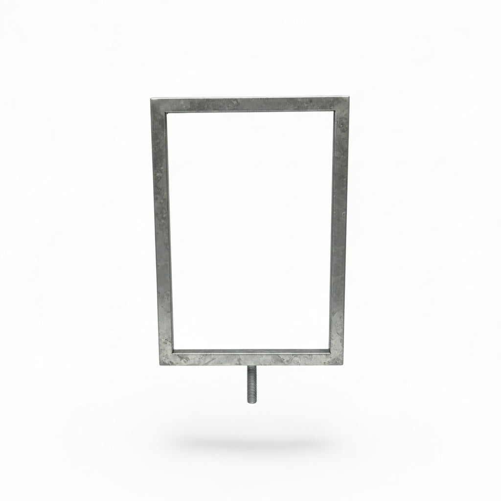 Sign frame, A5, metal, galvanized.