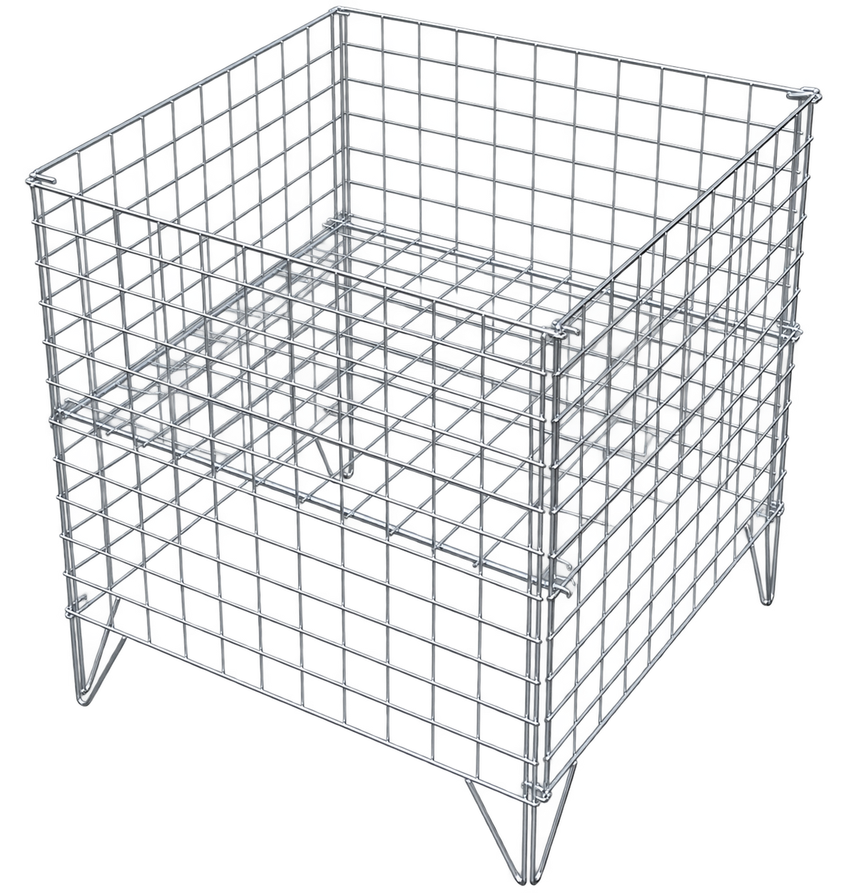 Shopping cart - 62 x 62 cm, chrome. Nancy light