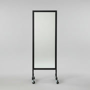 Floor mirror - Double rolling mirror - Black. Heavy-duty model