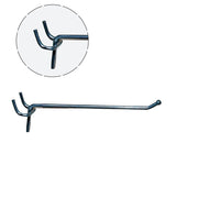 Discount hook, for slotted panel and pegboard, galvanized, 10 cm, Ø 4 mm