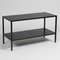 Luton table with black melamine tops, black frame, 160 x 80 x H80 cm