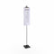 Sign holder with galvanized clamp, black, 10 x 10 cm base plate, H73 cm