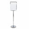 Sign- / info stand, chrome. Incl. A3 frame, H66-132 cm