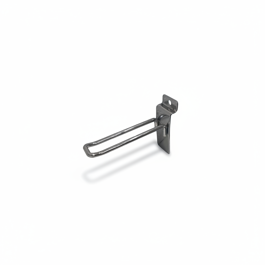 Euro hook for panel, chrome, 10 cm