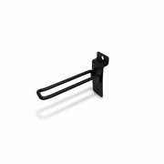 Euro hook for panel, black, 10 cm