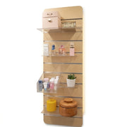 Wall set - Small items wall on slatwall panel with clear acrylic accessories