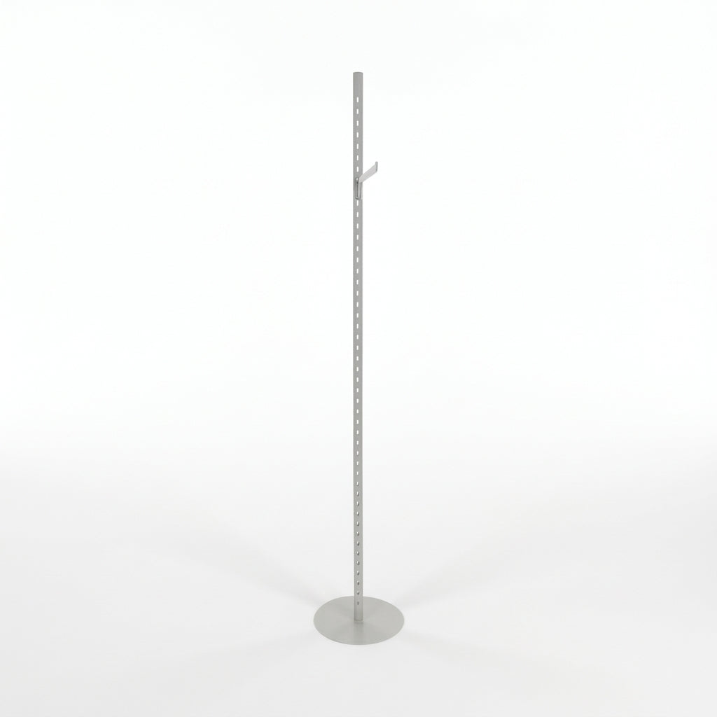 Window/column display with front hanger. 40 mm, H226 cm. Choose color