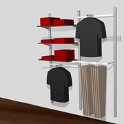 Pipe-line wall H226 cm W189 cm Ø 60 cm titanium as shown in the picture.