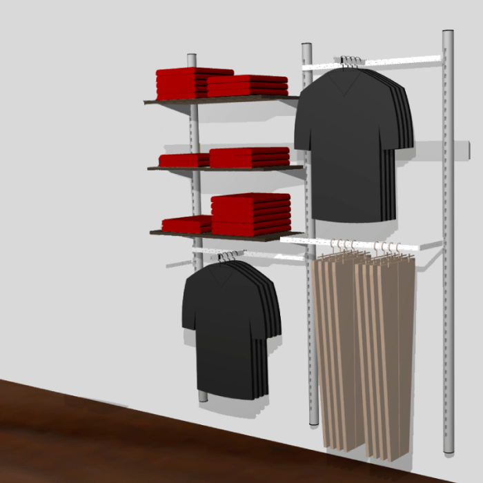 Pipe-line wall H226 cm W189 cm Ø 60 cm titanium as shown in the picture.