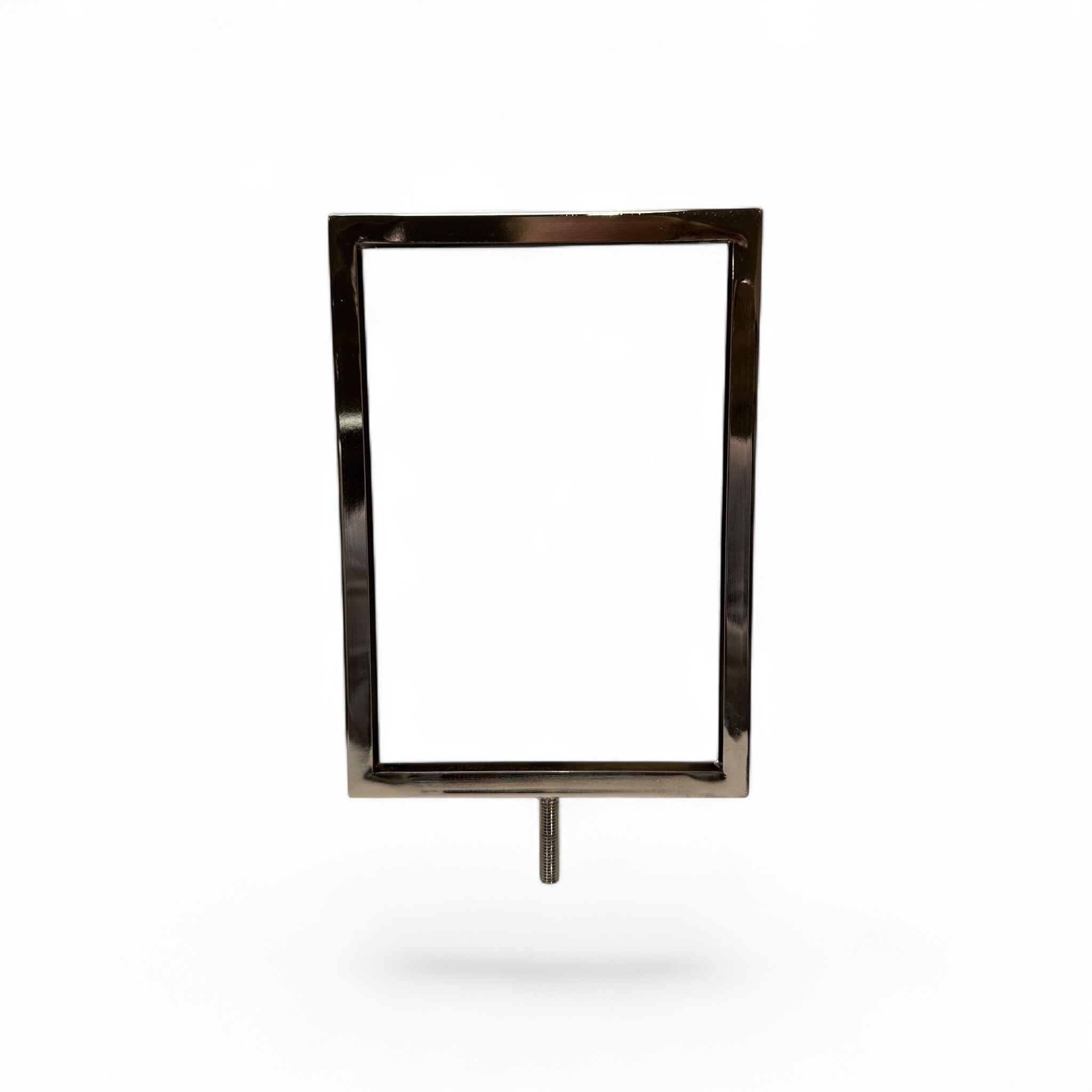 Sign frame, A5, metal, chrome.