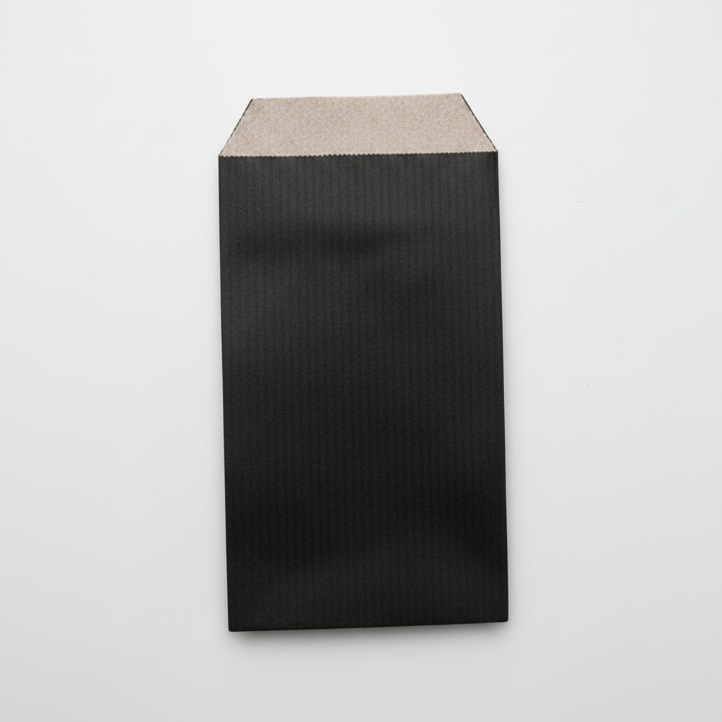 Gift bag, kraft paper, black, pack of 250 pcs., 7 x H12 cm