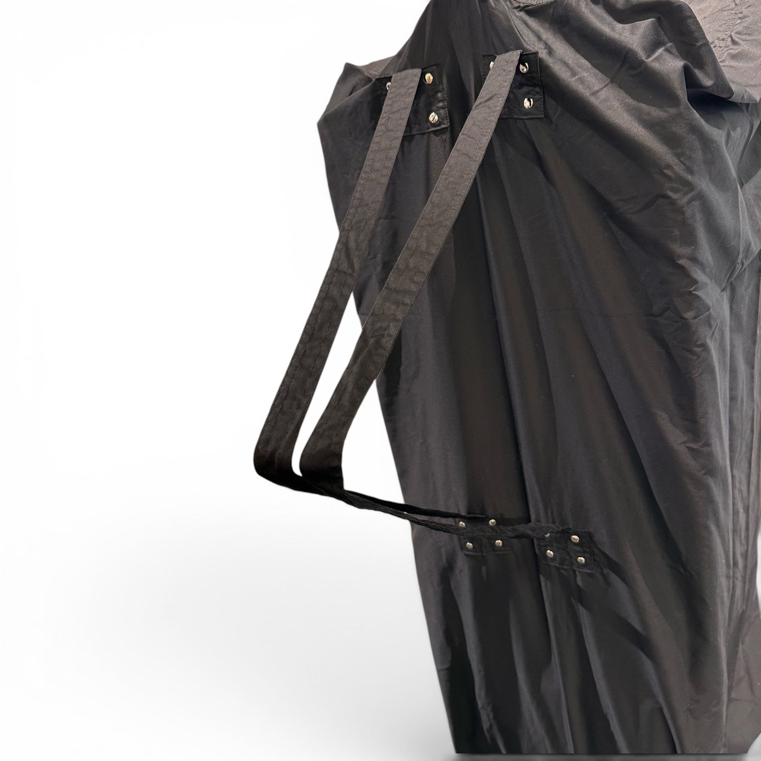 Collection bag with suitcase-style closure, H120 cm. with strap