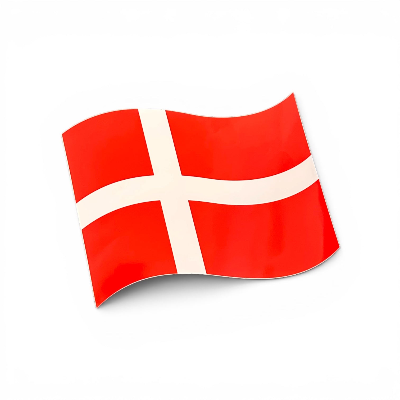 Large Danish flag (W 34 x H 27 cm.) - sticker