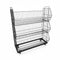 3-Tier Stackable Basket with Wheels – Matte Black, 81 x 43 x H100 cm