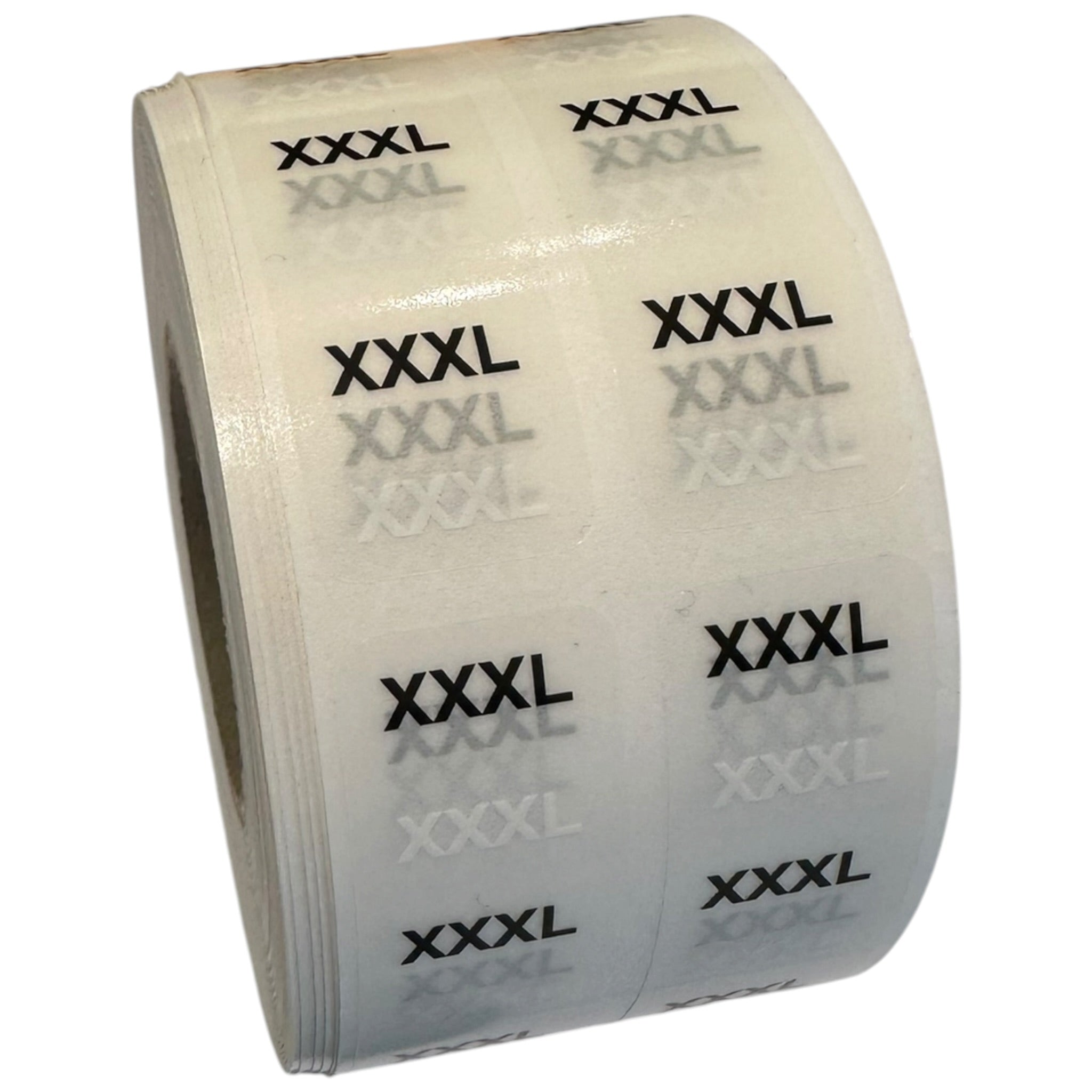 Size labels 1,000 pcs per roll. Select size