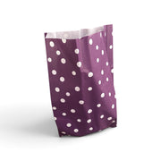 Gift bag, purple with polka dots. H49 cm. 250 pcs.